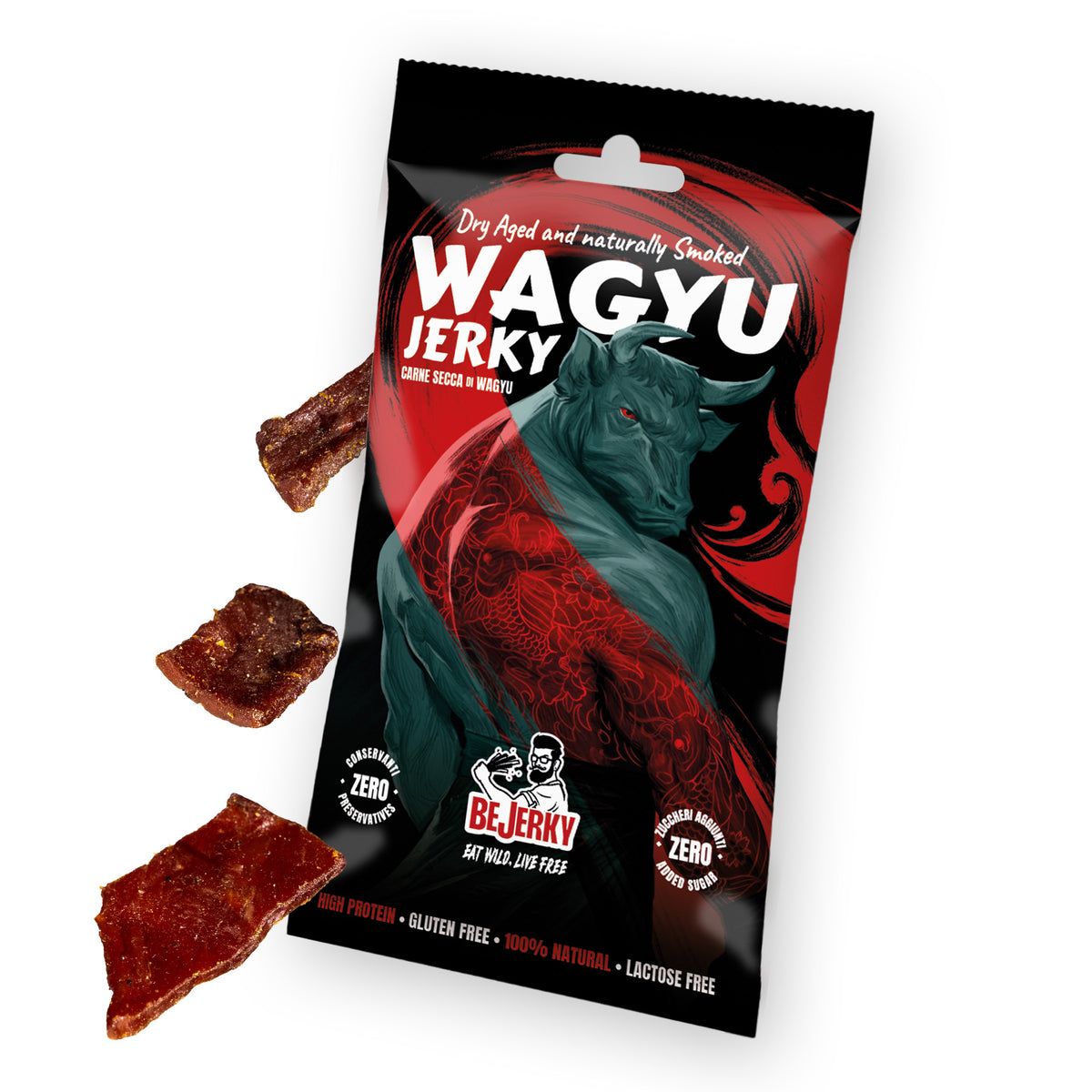 Carne Secca di Wagyu Australiano 25g - Carne Secca Italia - Italian Jerky Meat Snack
