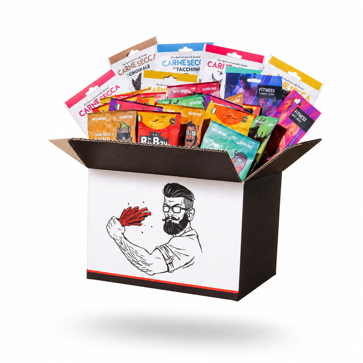Italian Snack Box “Super Scorta” - Carne Secca Italia - Italian Jerky Meat Snack