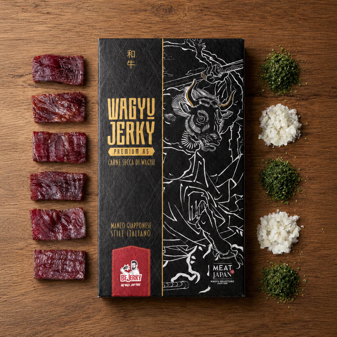 Carne secca di Wagyu A5 Giapponese affumicata in italia